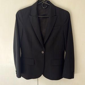 Theory black suit jacket, size 2